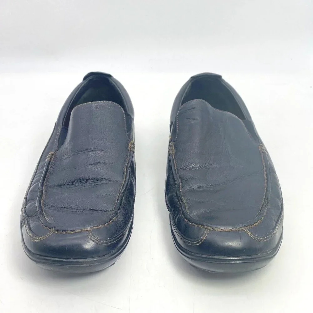 Cole Haan Shoes Mens Loafers 11 M Leather Tucker Venetian Slip On C03557 Black‎